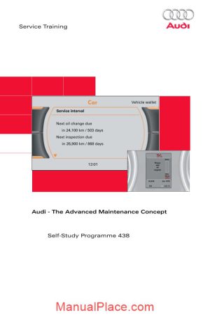 audi the advanced maintenance concept service training page 1
