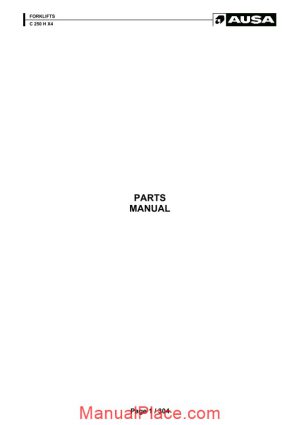 ausa c 250 x x4 parts manual katalog delova page 1