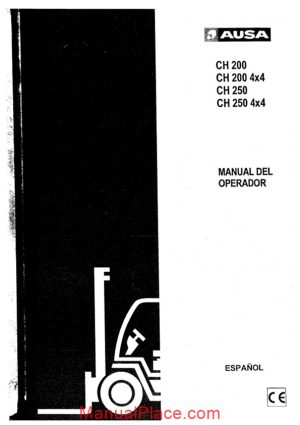 ausa forklift ch200 250 service manual esp page 1