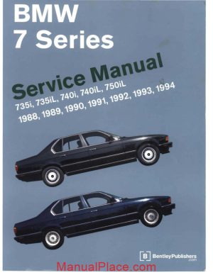 bentley bmw 7 series e32 service manual page 1