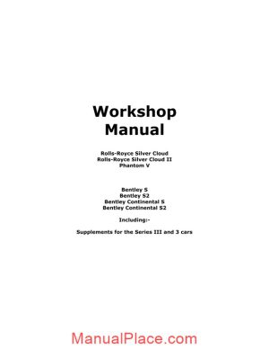 bentley continental service repair manual page 1