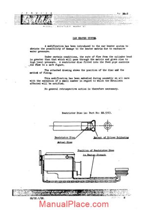 bentley mkvi and r type cooling system service bulletins page 1