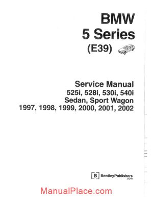bmw 3 series service manual e39 page 1