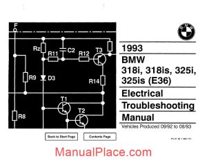 bmw 318i 318is 325i 325is 1993 electrical troubleshooting manual page 1