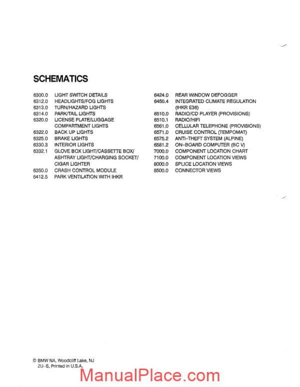 bmw 318i s c 320i 325i s c 1994 electrical troubleshooting manual page 3