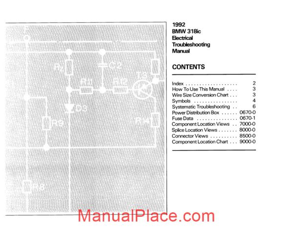 bmw 318ic 1992 electrical troubleshooting manual page 3