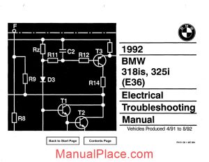 bmw 318is 325i 1992 electrical troubleshooting manual page 1
