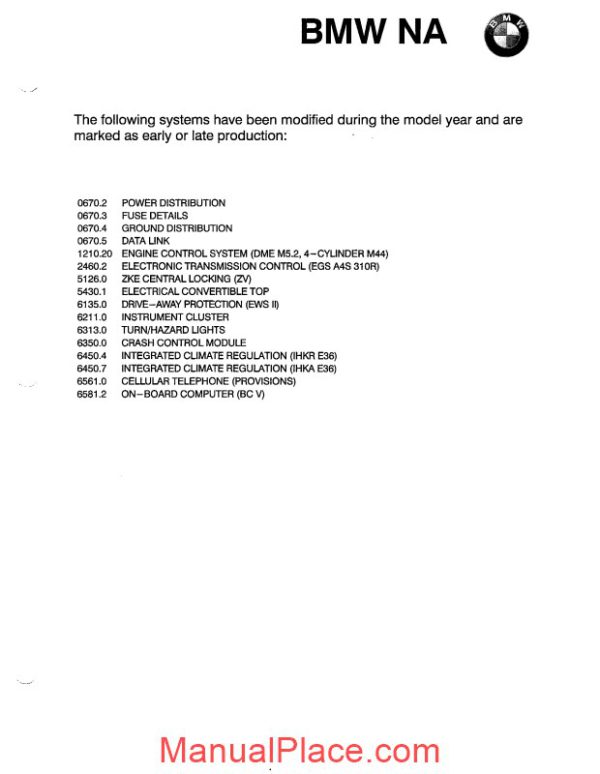 bmw 318is c 320i 325i c 328i c 1996 electrical troubleshooting manual page 2