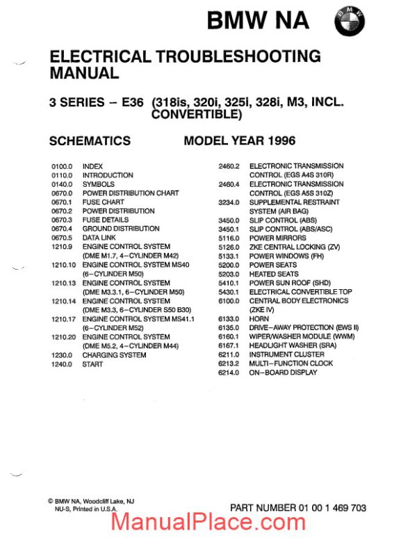 bmw 318is c 320i 325i c 328i c 1996 electrical troubleshooting manual page 3