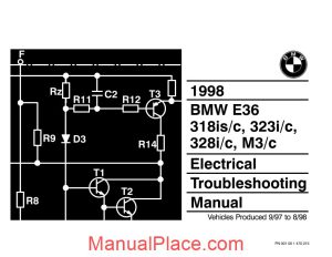 bmw 318is c 323i c 328i c m3 c 1998 electrical troubleshooting manual page 1