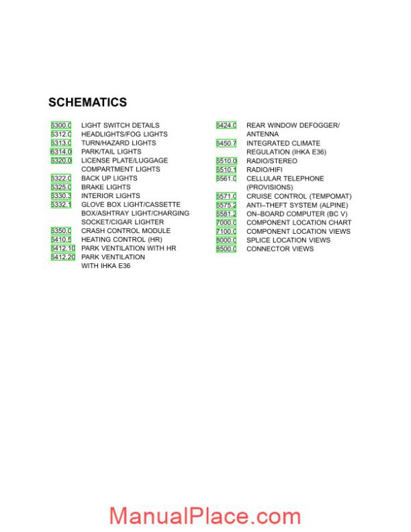 bmw 318is c 323i c 328i c m3 c 1998 electrical troubleshooting manual page 3