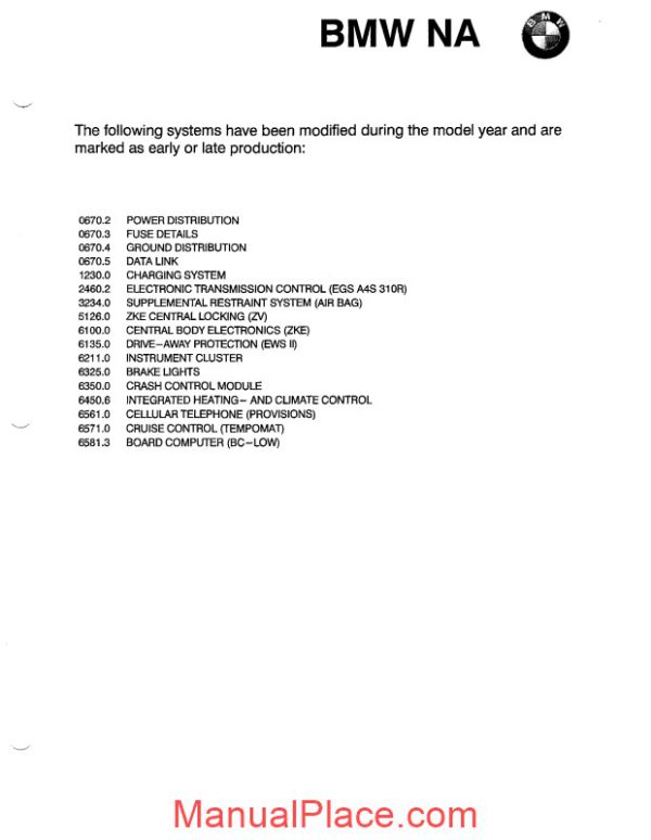 bmw 318ti 1996 electrical troubleshooting manual page 2