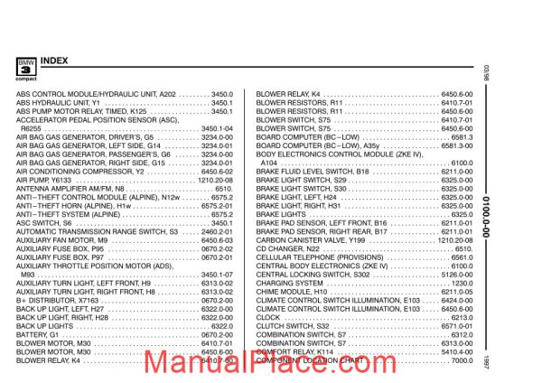 bmw 318ti 1997 electrical troubleshooting manual page 3