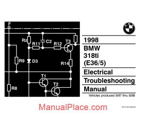 bmw 318ti 1998 electrical troubleshooting manual page 1