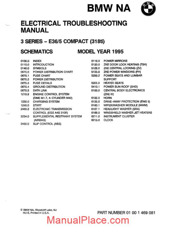 bmw 318ti electrical 1995 troubleshooting manual page 2