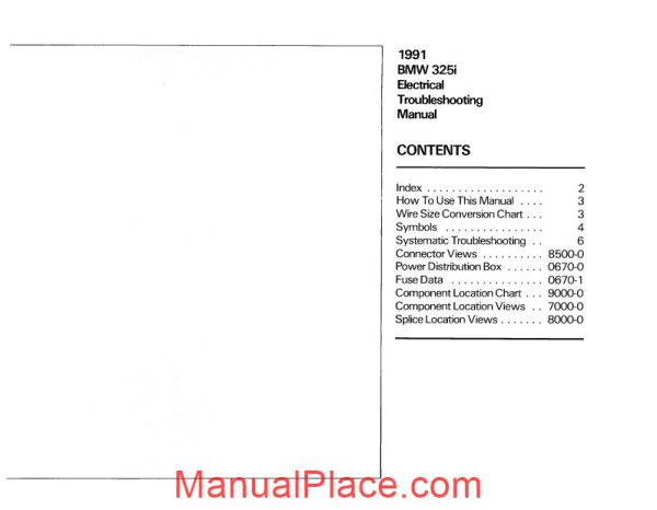 bmw 325i 1991 electrical troubleshooting manual page 3