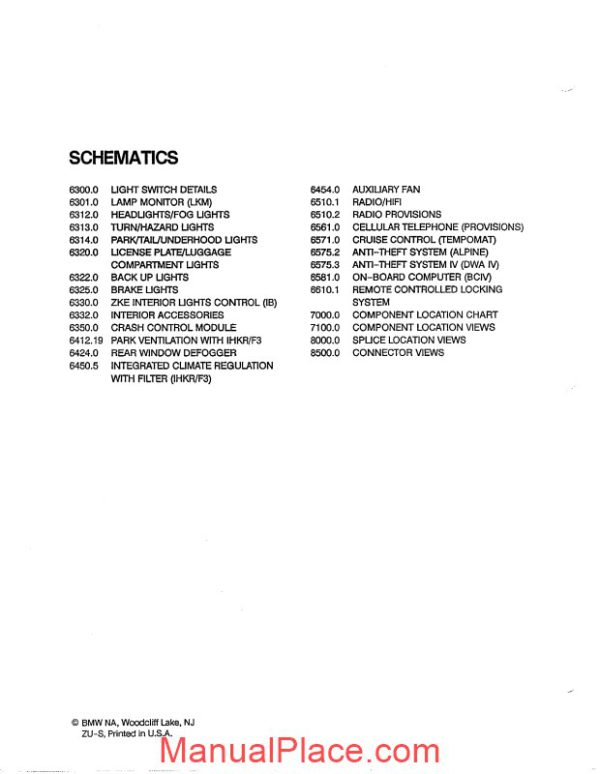 bmw 525i 525it 530i 530it 540i 1994 electrical troubleshooting manual page 3