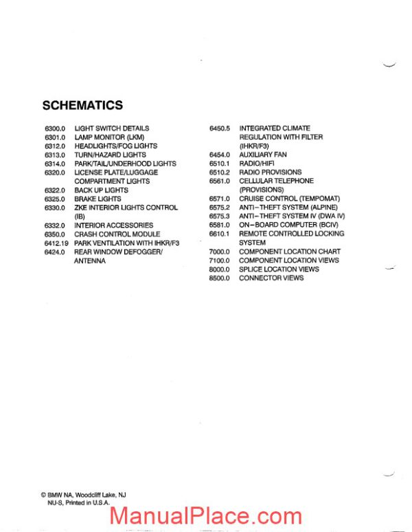 bmw 525i 525it 530i 530it 540i 1995 electrical troubleshooting manual page 3