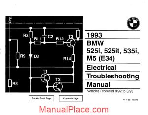 bmw 525i 525it 535i m5 1993 electrical troubleshooting manual page 1