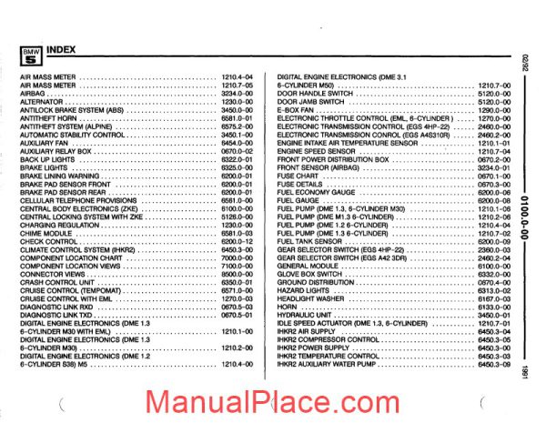 bmw 525i 535i m5 1991 electrical troubleshooting manual page 2