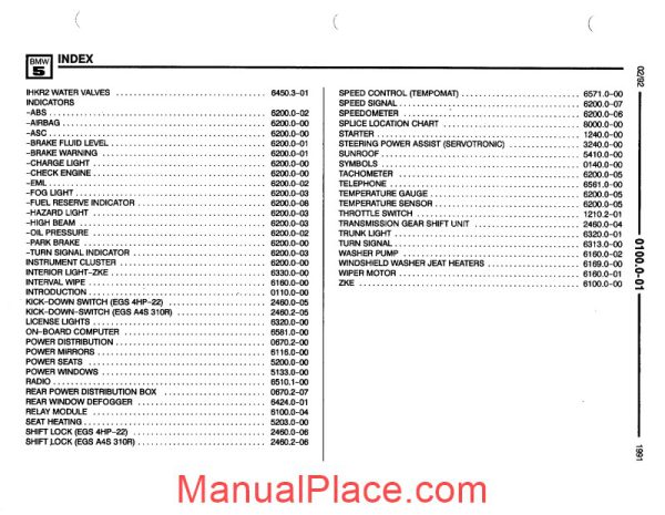 bmw 525i 535i m5 1991 electrical troubleshooting manual page 3