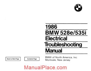 bmw 528e 535i electrical troubleshooting manual page 1