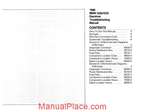 bmw 528e 535i electrical troubleshooting manual page 3