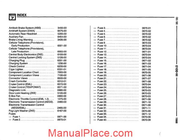 bmw 735i 735il 750il 1988 electrical troubleshooting manual page 2