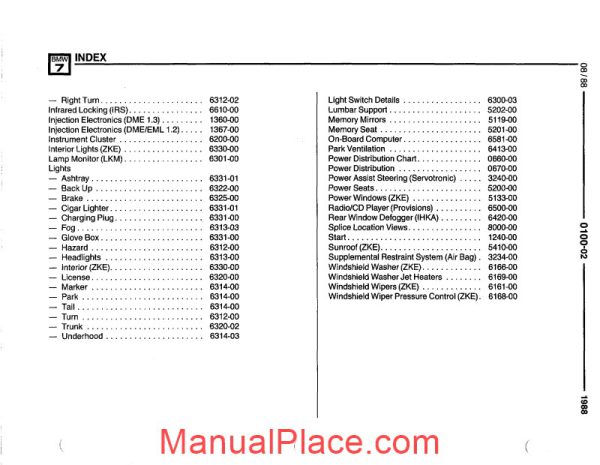 bmw 735i 735il 750il 1989 electrical troubleshooting manual page 4