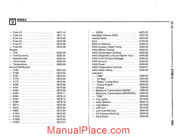 bmw 735i 735il 750il 1990 electrical troubleshooting manual page 3