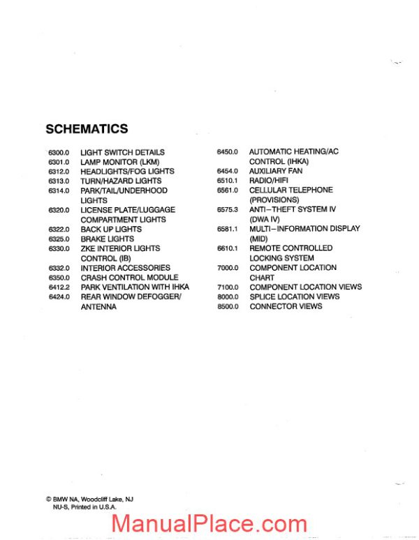 bmw 840ci 850ci 850csi 1995 96 electrical troubleshooting manual page 3