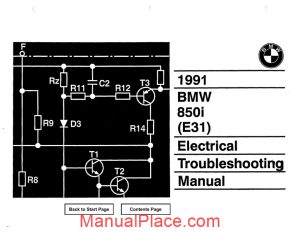 bmw 850i 1991 electrical troubleshooting manual page 1