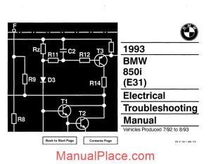 bmw 850i electrical 1993 troubleshooting manual page 1