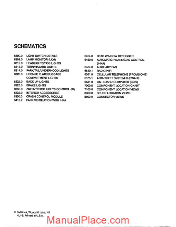 bmw 850i electrical 1993 troubleshooting manual page 3