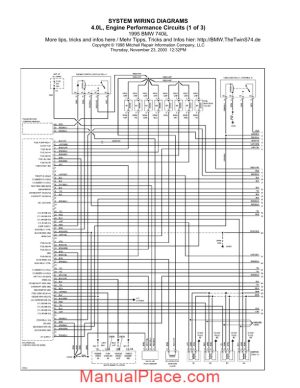 bmw e38 740i system wiring diagrams page 1