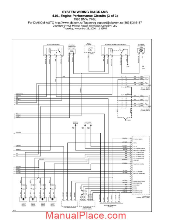 bmw e38 740i system wiring diagrams page 3