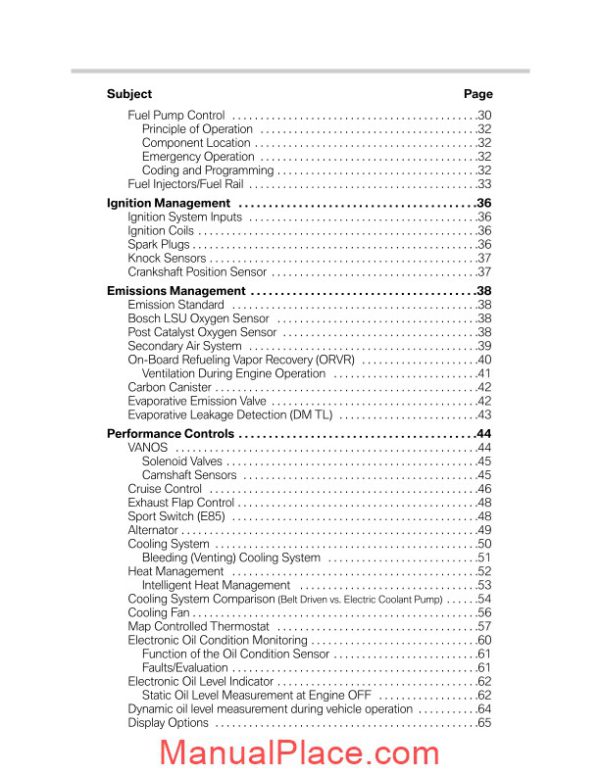 bmw education info msv70 engine electronics page 2