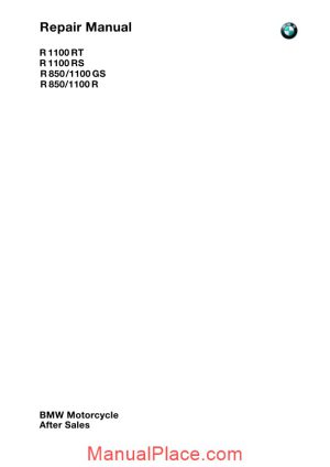 bmw k1100rt r1100rs r850 1100gs r850 1100r service manual page 1