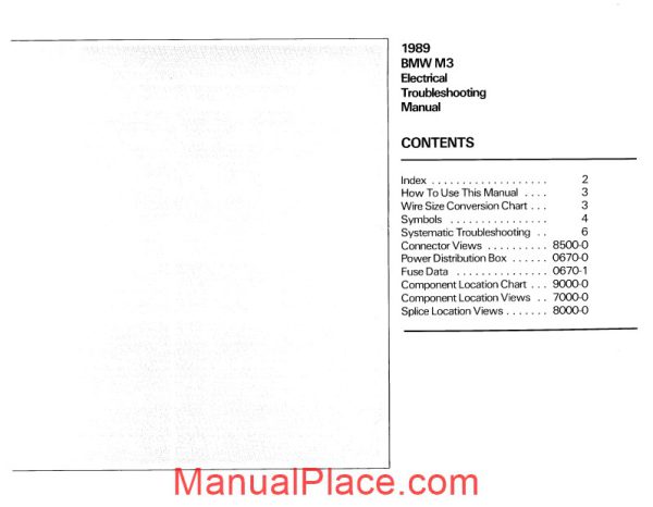 bmw m3 1989 electrical troubleshooting manual page 3