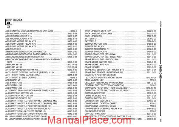 bmw z3 1996 electrical troubleshooting manual page 3