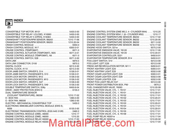 bmw z3 1996 electrical troubleshooting manual page 4