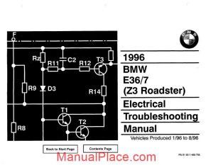 bmw z3 1996 roadster electrical troubleshooting manual page 1