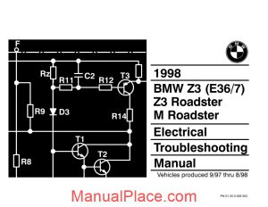 bmw z3 m roadster 1998 electrical troubleshooting manual page 1