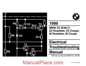 bmw z3 m roadster z3 m coupe 1999 electrical troubleshooting manual page 1