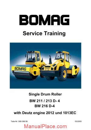 bomag bw211 service training page 1