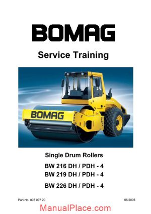 bomag bw216 service training page 1