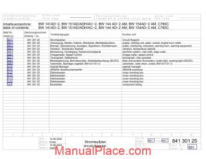 bomag double drum bw151ad2 wiring diagram page 1