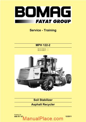 bomag mph 122 2 service manual page 1