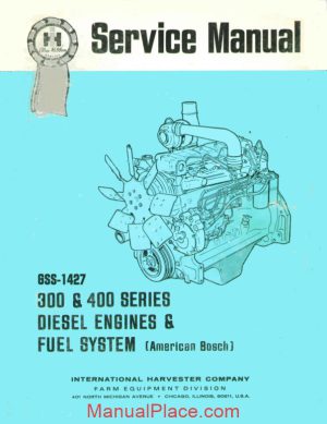 bosch american 300 400 series diesel engine service manual page 1