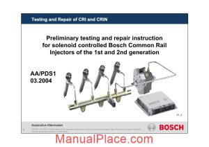 bosch cri testing and repair page 1